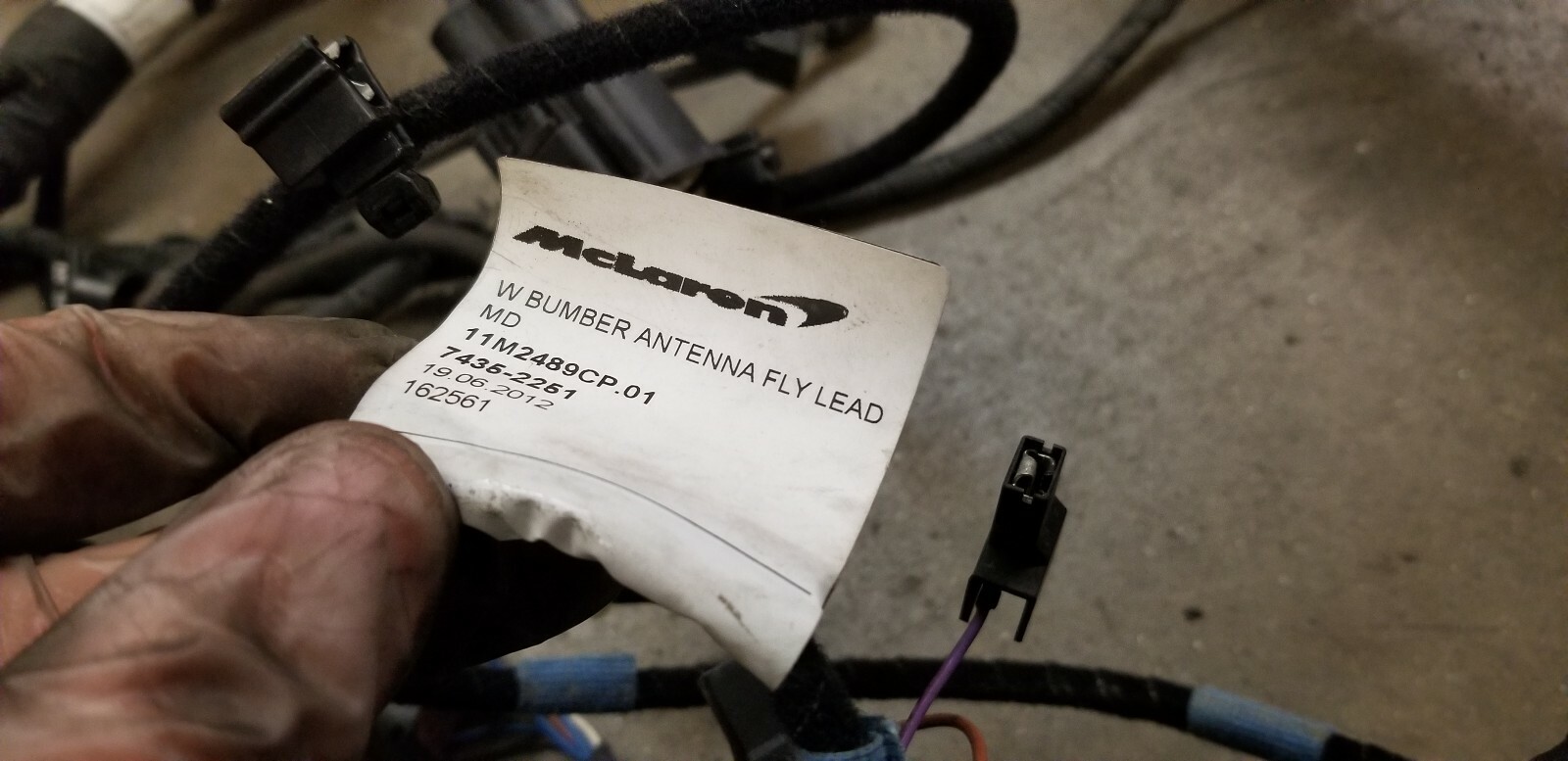 MCLAREN MP4-12C BODY WIRING HARNESS OEM 11M1307CP 11M2489CP