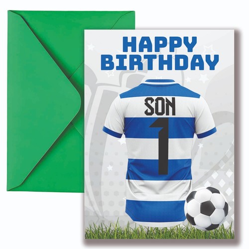 Son Football Birthday Card Soccer Jersey Design PICK TEAM SHIRT AND NUMBER - Picture 65 of 152