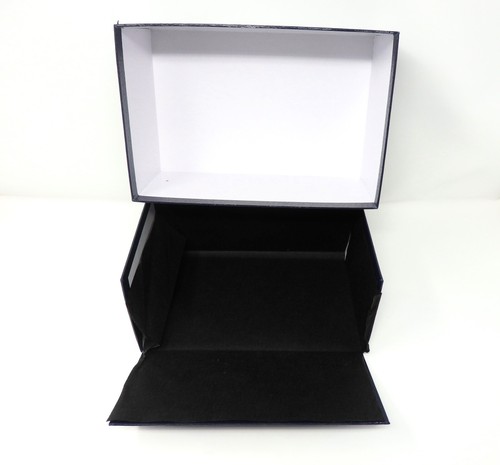 Caja de almacenamiento de reloj Franck Muller vacía negra esmaltada estuche de certificado papel JPN - Imagen 20 de 21