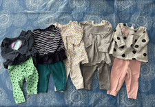 LOT of 10 Pc Baby Girls Clothes GRL, size 3 mos, Winter/Fall Outfits