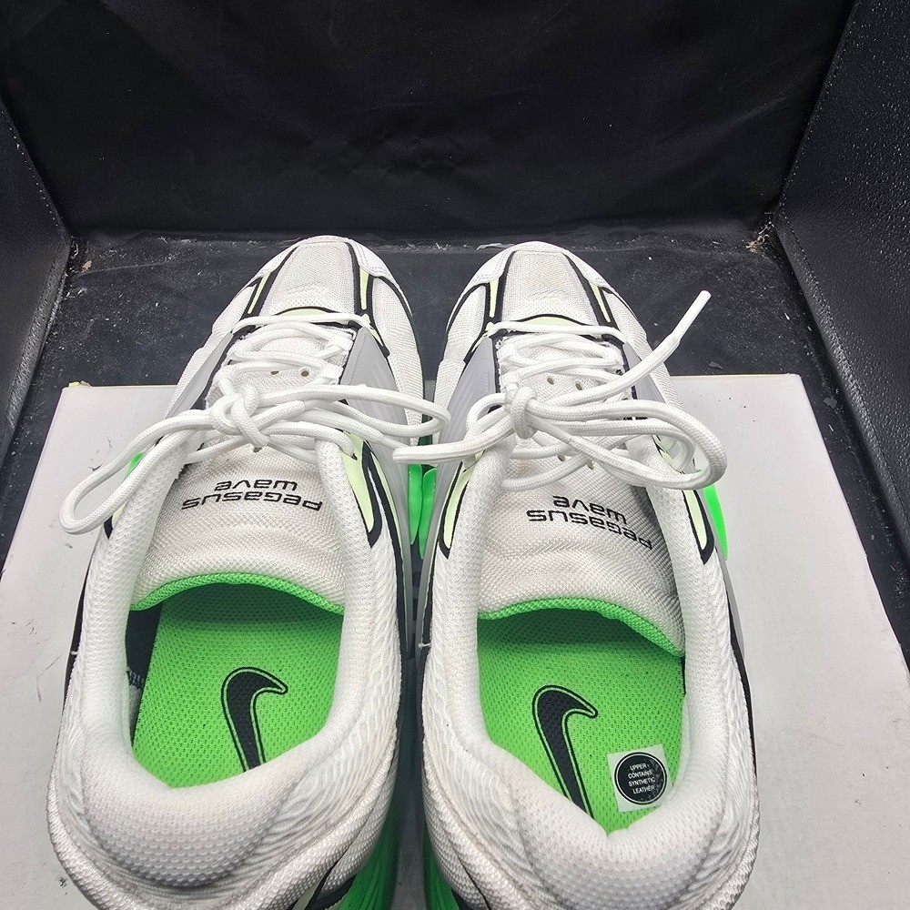 White and Green Athletic Sneakers thumbnail 2