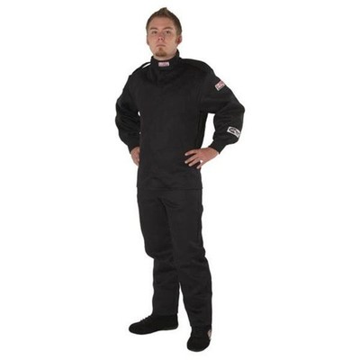 G-FORCE Racing 4126XXLBK Driving Jacket Single Layer Pyrovatex 2X-Large Black Ea