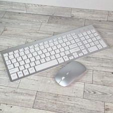 Wireless Keyboard and Mouse Ultra Slim Combo TopMate 2.4G Silent Compact USB