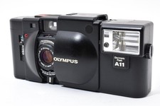 Olympus XA Camera with Electronic Flash A11 Rangefinder Film Set From Japan