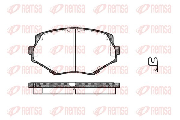 Bremsbelagsatz Scheibenbremse Remsa 0478.02 FüR NB Mazda MX NC 2 3 16V NB6C NB8C-image