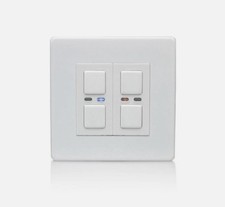Lightwave RF JSJS LW420 WH White 2 Gang Master Dimmer Light Switch Connect