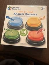 Learning Resources Lights  Sounds Answer Buzzers