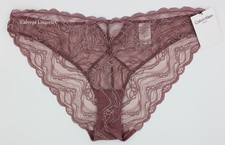 NWT Calvin Klein QF7927 "Sensual" Lace Bikini, Mauve 210 , XL