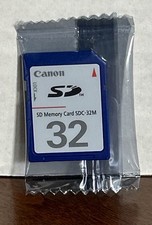 NEW Canon 32MB MEGABYTE SDC-32M SD Camera Memory Card