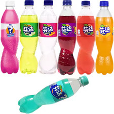 Chinese Fanta 12x500ml Soda Drink -  Grape/pineapple/watermelon/peach/jasmine UK