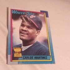 Topps 1990 Carlos Martinez #461 Chicago White Sox All-Star Rookie Card. rookie card picture