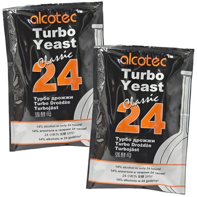 Alcotec Turbo Yeast Classic 24 175g (Pack of 2)