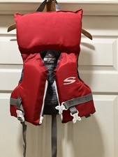 Stearns Infant Toddler Life Jacket Vest Red - Less Than 30 LBS USCG APPRVD