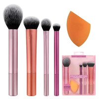 Compact Makeup Brushes Set Foundation Smooth Blender Puff Tool Sponges UK Stock
