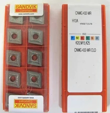 Lot of 10 Pcs SANDVIK Coromant CNMG 432 - MR Lathe Mill Carbide Inserts New H13A