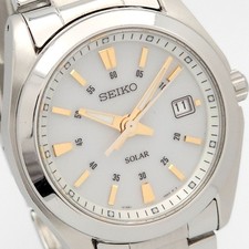 Seiko V145-0CA0 Solar Quartz Watch Tested Excellent Condition