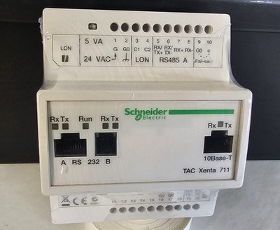 SCHNEIDER ELECTRIC TAC XENTA 711 WEB SERVER AND CONTROLLER 007301550
