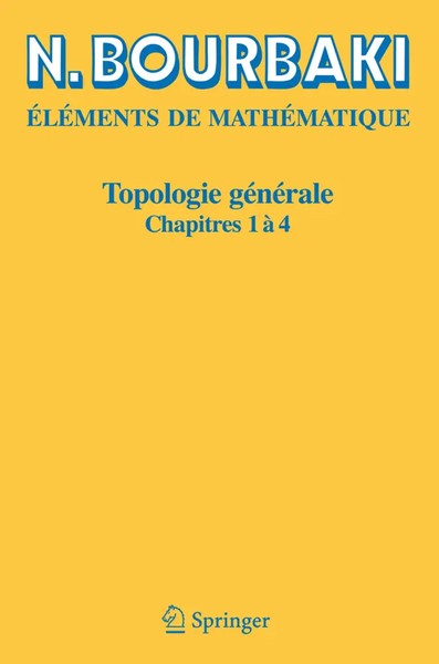 N. Bourbaki | Topologie GéNéRale.Chapitres.1-4 | Taschenbuch | FranzöSisch | Xv-image