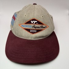 Vintage Virginia Tech Hat Nokia Sugar Bowl 2000 Made in USA OSFA