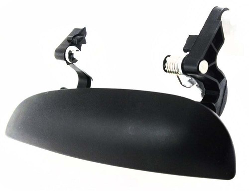 Evan-Fischer Exterior Door Handle – 2003-2005 Kia Rio Rear Driver Left, Smooth Black - View #2
