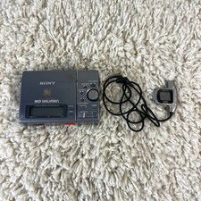 Sony MZ-R3 Portable Hi-MD Walkman MD Player Silver with remote RM-ED100 Tested
