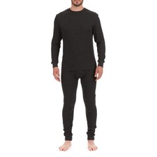 Men's Thermal Underwear Set, Heather, Small