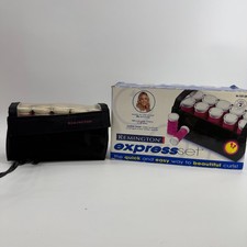 Remington Express Set 10 Travel Curlers Pink Hot Rollers Hair Styling Works Box