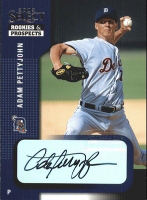 2002 Select Rookies and Prospects #3 Adam Pettyjohn Black Autograph Auto Card