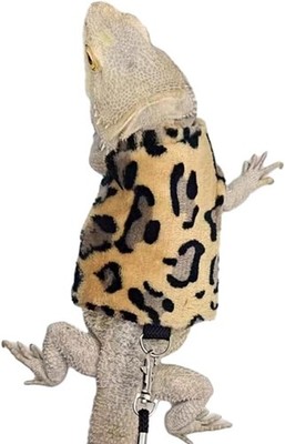 Lizard Clothes with Leash for Real Lizard,Bearded Dragon Harness and Leash... 