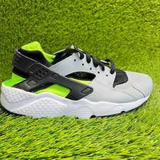 Nike Air Huarache Run Boys Size 6Y Gray Black Athletic Running Shoes Sneakers