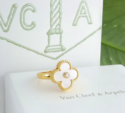Van Cleef & Arpels リング Perlée pearls of gold ring, small model 18K white gold - Van Cleef