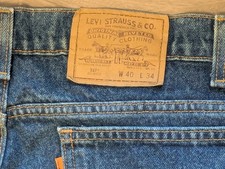 Vintage Levi  s 517 Orange Tab Jeans Mens 40x34 Medium Wash Boot Cut Denim USA
