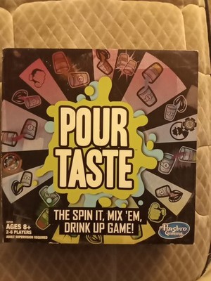 Pour Taste The Spin It, Mix Em, Drink Up Game Open Box Hasbto Gaming