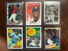 Yordan Alvarez RC 6 Card Lot Astros Topps Heritage, Bowman Chrome, Topps Chrome!