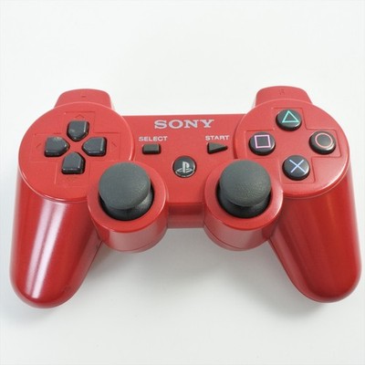 PS3 Controller DEEP RED -NEW BATTERY- CECHZC2JA2 DUAL SHOCK3