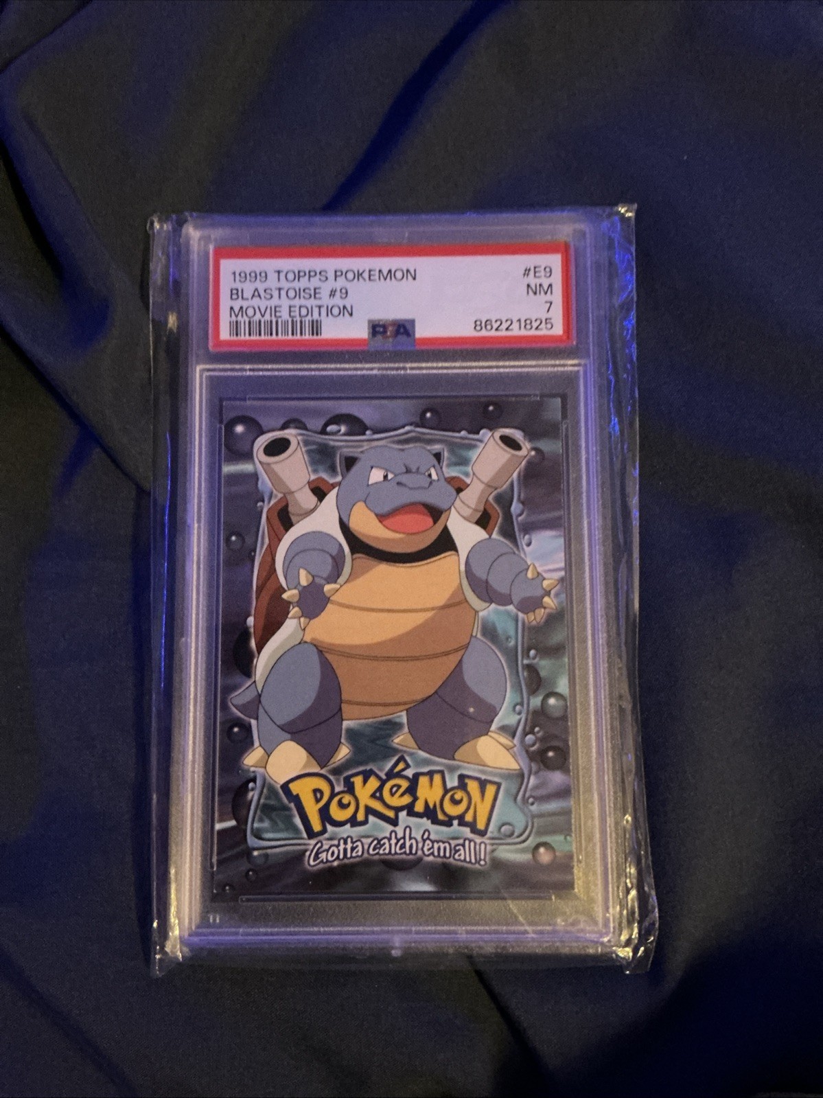 1999 Pokemon Topps Movie Edition Blastoise #E9 PSA 8