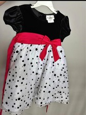 Rare Editions girls dress-black, red, white little girls size 5