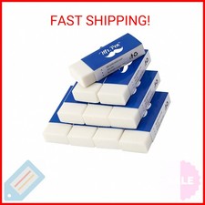 Mr. Pen- Pencil Erasers, Latex-Free Vinyl Erasers, White, Large, Pack of 10