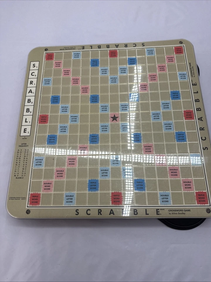 VINTAGE Scrabble Deluxe Edition COMPLETE Milton Bradley 1989 Crossword Word Game - Image 4 of 4