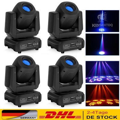 4stk 120W LED 3 Prisma 8 GOBO Strahl Moving Head DMX Bühnenlicht DJ Ostern