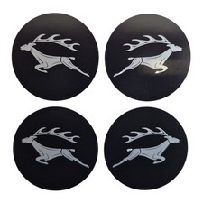 Triumph STAG ** WHEEL CENTRE BADGE SET ** Stick on - for alloy wheel centres
