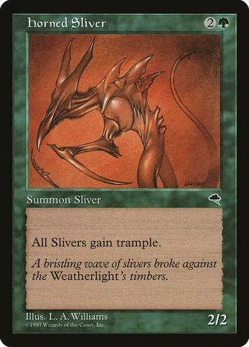 Horned Sliver Tempest MP MTG