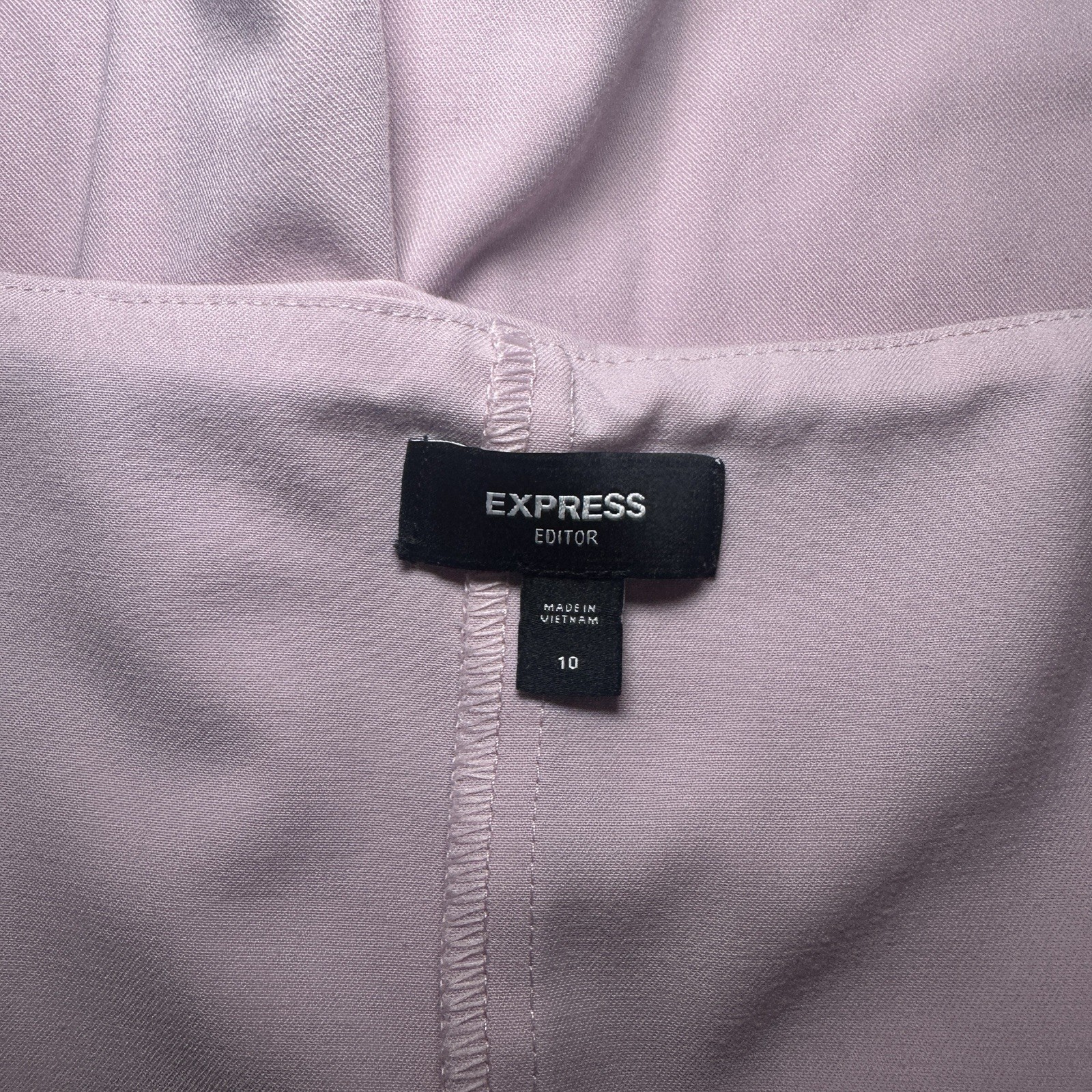 Express Editor Women's Lavender Solid Short Skort… - image 3