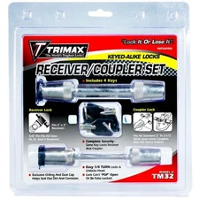 Trimax TM32 Set of Universal Keyed Alike 5/8" Receiver & 2 1/2" Coupler Lock