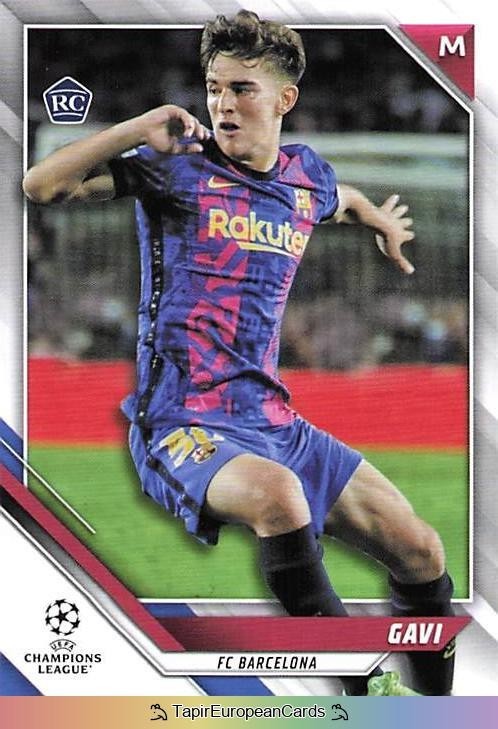 Gavi Topps Champions League RC Rookie #108 FC Barcelona 2022 Edición Japón