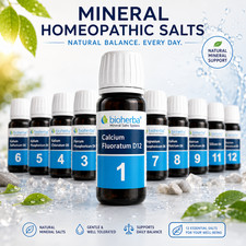 Mineral Homeopathy Salts 1-12 Balans Body  230 Tabs