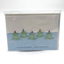 Paper Magic Group Greeting Card Happy Birthday Frogs 3D 7.5 x 5.5