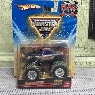 Vintage 2009 Hot Wheels Monster Jam Flag Series - King Krunch Mud Die Cast 55/75