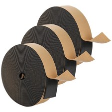 99 Feet Weather Stripping Foam Seal Tape, 2 Inch Wide x 1/8 Inch Thick Self A...