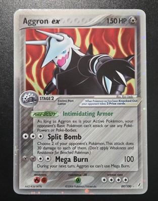 Pokémon Aggron EX 89/100 Crystal Guardians Holo Pokemon TCG